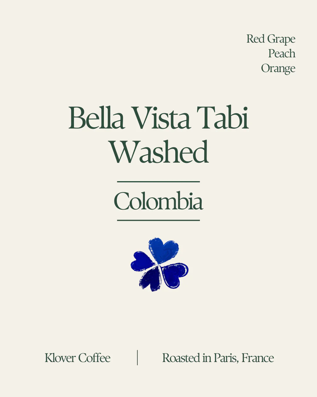 Bellavista - Colombia {Washed Tabi}