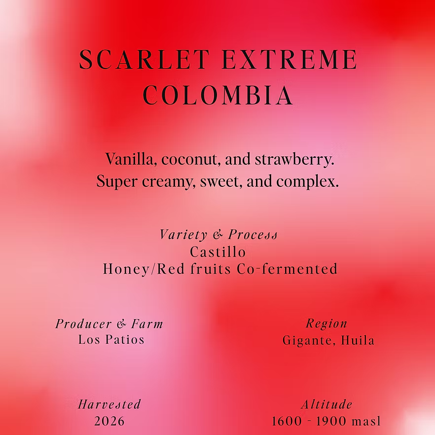 Scarlet Extreme, Los Patios - Colombia [Honey Co-Fermented]